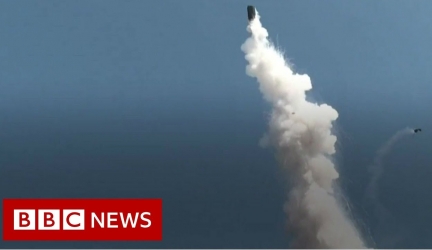 Tank launched into air by chemical factory blast – BBC News