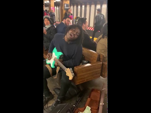 This Is A Mans World – New York Street performer