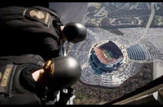 Navy Seals’ Insane Parachute Jump Into Football Stadium ????