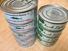 Chunk Light Tuna in Water, 5 oz Each ~Lot of 9 Cans~ Fish Salad Ready Meal