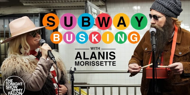 Alanis Morissette Busks in NYC Subway in Disguise