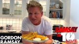 Gordon Ramsay Attempts To Make Fish & Chips at Home in 10 Minutes