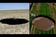 17-Year-Old Discovers and Nearly Falls Into Massive Sinkhole