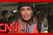 CNN reporter describes ‘chaos’ as riot police charge protesters
