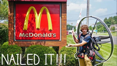 Flying To McDonald’s On My Paramotor