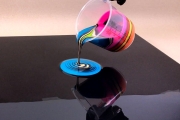 The Black Hole technique – Acrylic fluid art painting