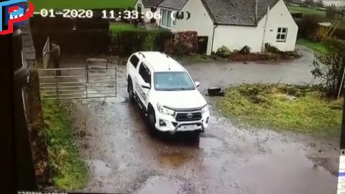 Woman hilariously struggles to shut windblown gates during storm