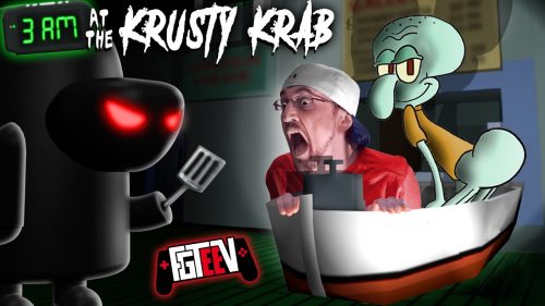 3AM athe Krusty Krab! SPONGEBOB ESCAPE GAME