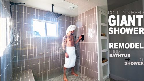 DIY Giant Shower Makeover