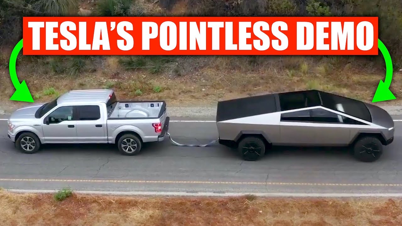 Tesla’s Cybertruck Tug-of-War Stunt Was Pointless