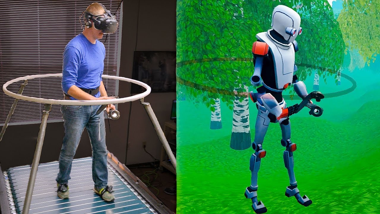 The Infinadeck Omnidirectional Treadmill