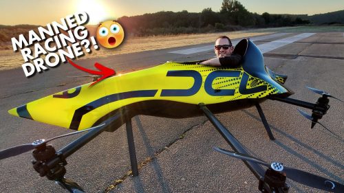 First Manned Aerobatic RACING Drone – Will it FLIP? π²