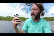 Tom Green Takes His Puppy Charley For Her First Canoe Ride And Swim