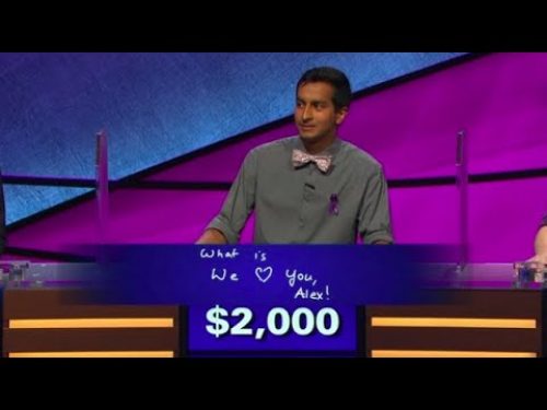 ‘We love you, Alex:’ Alex Trebek gets emotional over ‘Jeopardy!’ contestant’s answer