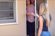 Knocking On Strangers Doors, Then Paying Their Rent